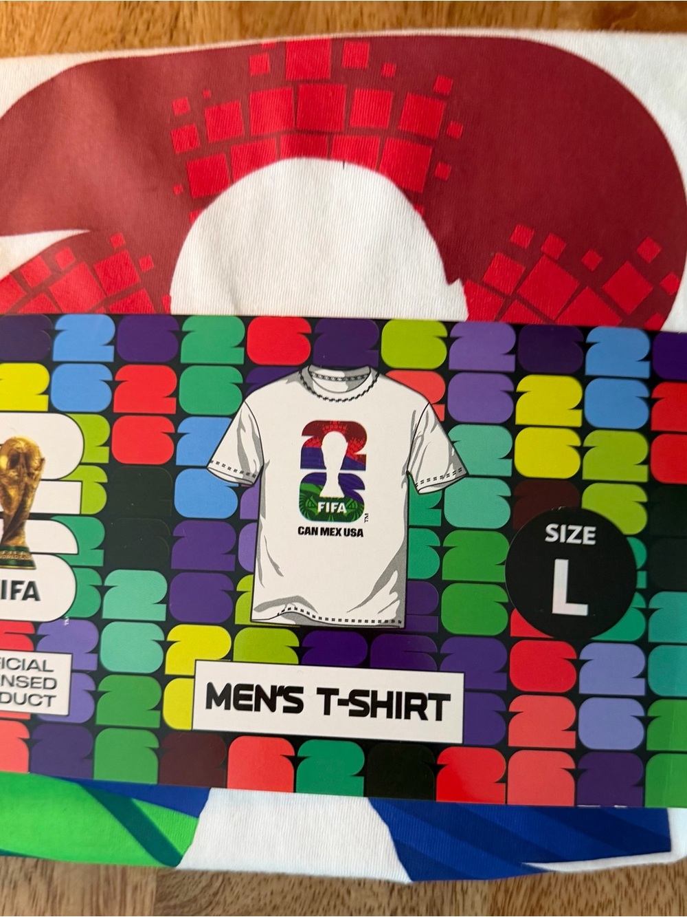 CAN MEX USA Men's White Graphic Short Sleeve T-Shirt - Large